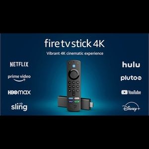 FireTV Stick 4K streaming device w/ Alexa Voice Remote (includes TV controls)